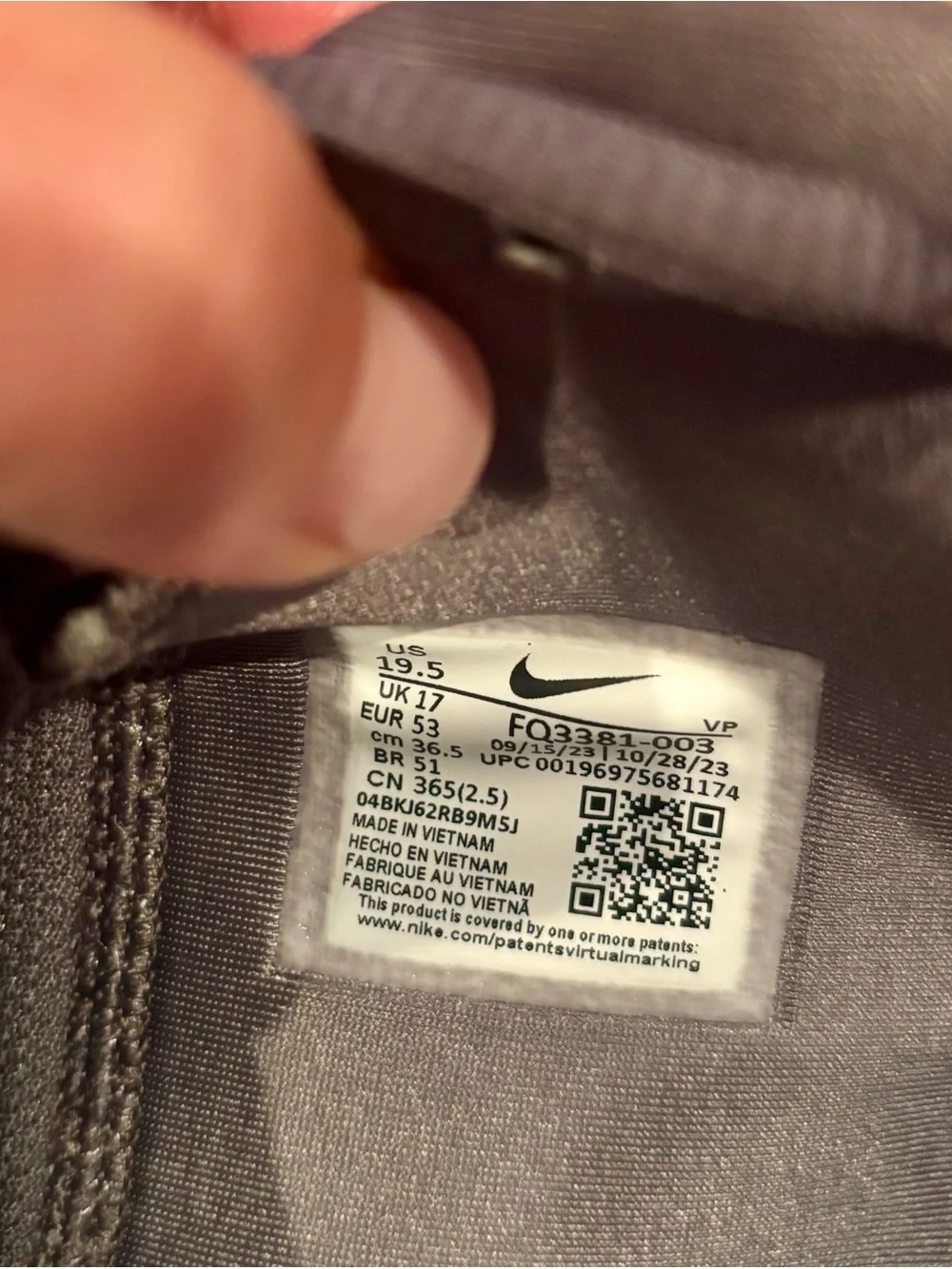 Nike Sabrina 1 Grey 